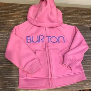 2t burton girls fleece lined zip up with hood.